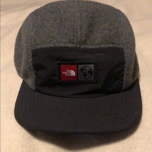 The North Face Gray and Black Cap